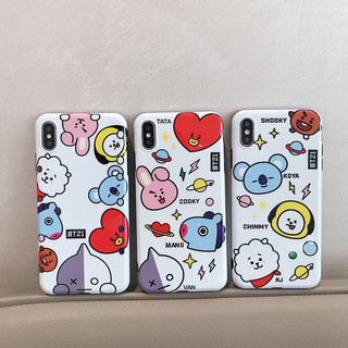 ỐP ĐIỆN THOẠI BT21 TRẮNG DẺO CAO CẤP