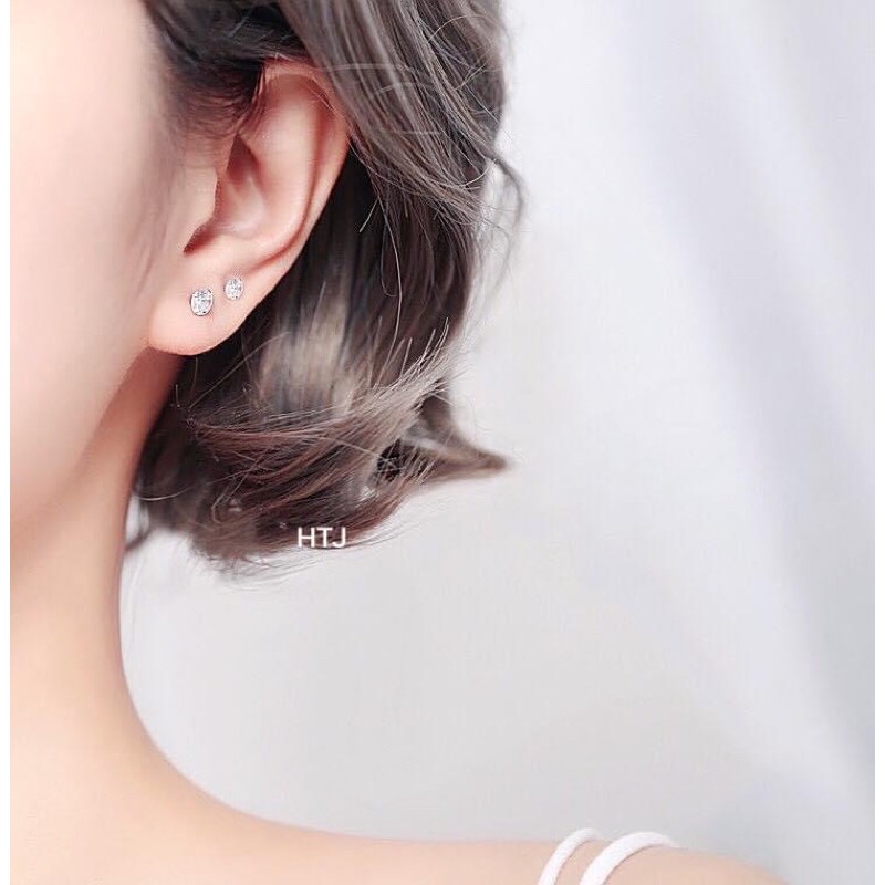 Nụ đá bạc ta, BÔng tai HOt HIT chưa từng hạ nhiệt, Cá tính Độc đáo nhiều màu sắc  Mainomi Shop Bạc Xinh