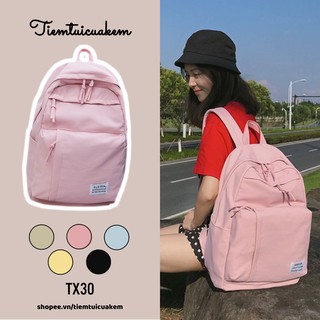 Balo ulzzang hàn quốc TIỆM TÚI CỦA KEM ba lô nữ basic TX30