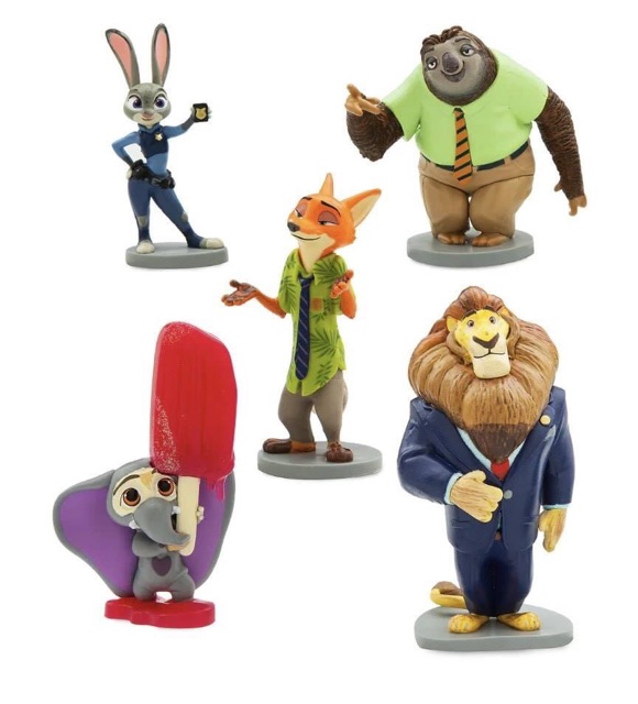 Hộp 5 nhân vật Zootopia hàng chính hãng