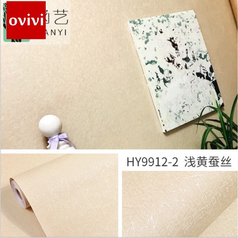 Giấy dán tường 3d phòng ngủ phòng khách có keo sẵn cuộn 10m x 45cm hoa văn nổi đẹp ovivi