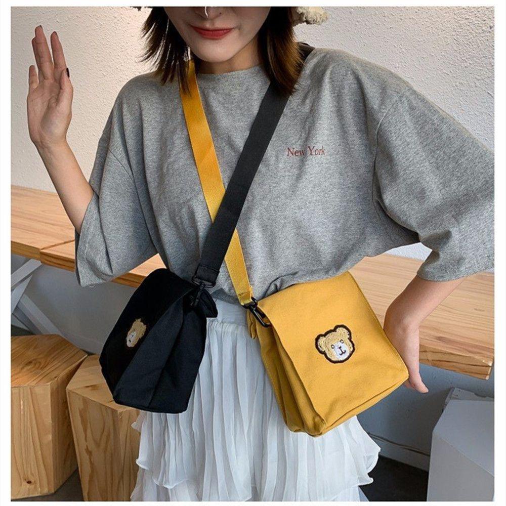 Túi Đeo Chéo Mini Hình Gấu Dễ Thương Cho Nữ