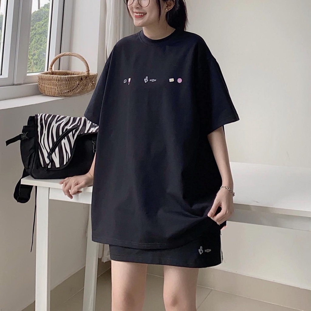 Set Bộ Váy Xinh Nữ Set Áo Phông Nữ Kèm Chân Váy Chữ A Chất Liệu Da Cá Dáng Thể Thao CASTA 4 Màu Trắng Đen Nâu Hồng 8126