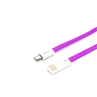 Cáp Pisen Flat Micro USB 200mm (Tím)