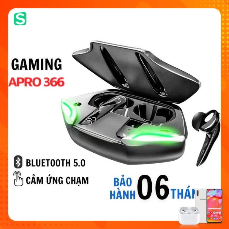 Tai nghe không dây Gaming Apro366 5.0 TWS, Bass mạnh mẽ, độ trễ cực thấp khi chơi game