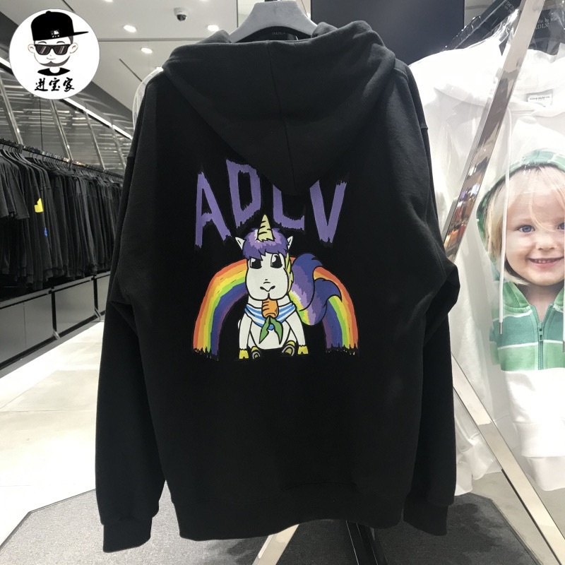 Áo hoodie ADLV Rain Bown unicorn , áo nỉ mũ cotton dáng rộng unisex street wear, Cocmer_vn