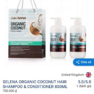 Dầu Gội Dừa Selena Hương Sữa Dừa giúp Mọc Tóc 800ML | Hàng Chính Hãng | BigBuy360 - bigbuy360.vn