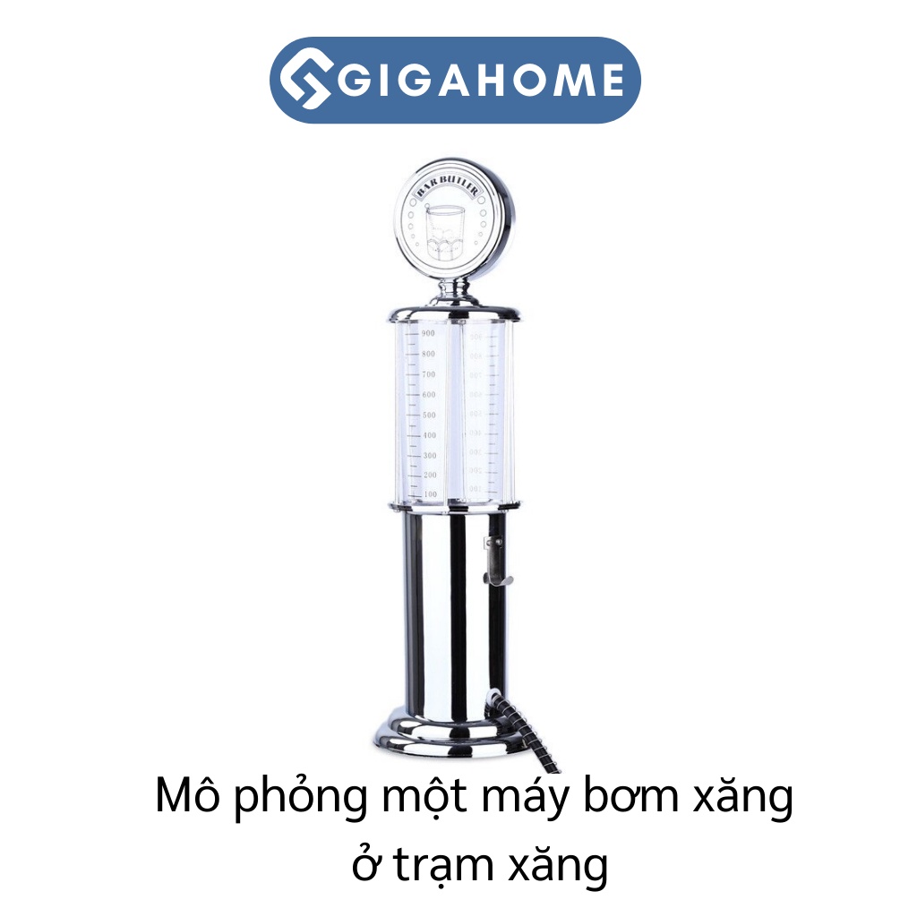 Bình Bơm Và Rót Rượu Mô Phỏng Cây Xăng GIGAHOME Có Định Mức Và Vòi 1L 9186