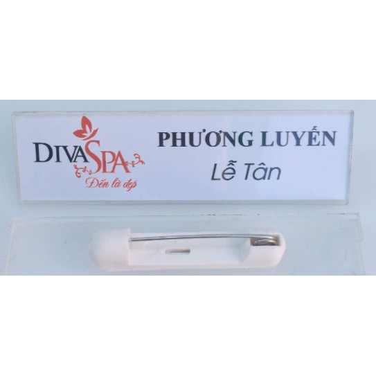 [Giá Tại Xưởng] Bảng Tên Nhân Viên Mica - Có Thể Thay Đổi Nội Dung 5.0