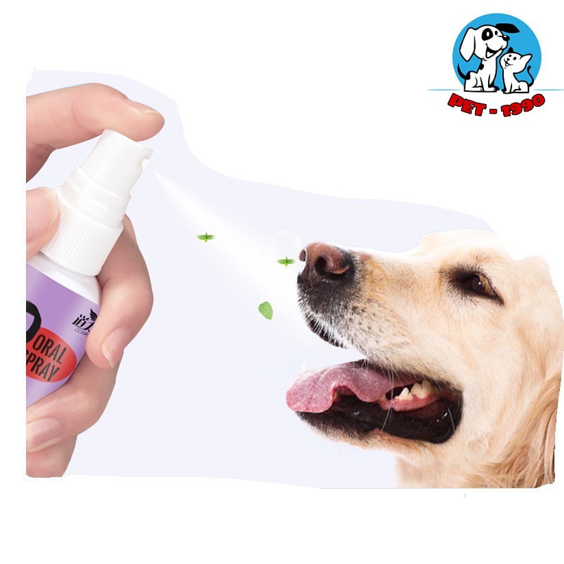 Dung Dịch ORAL SPRAY PET 120ml Xịt Thơm Miệng, Diệt Khuẩn Khử Mùi Hôi Chăm Sóc Răng Miệng Cho Chó Mèo