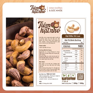 Hạt Điều vỏ lụa - Túi 500gr