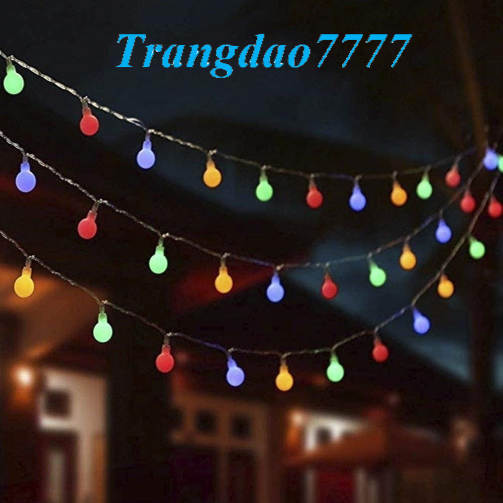 Đèn Led Xài Pin Chống Nước Bóng Đèn Tròn Cherry Ball Trang Trí Tiệc Noel Cắm Trại Đẹp Rẻ