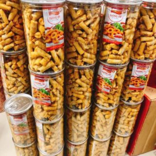 CHẢ GIÒ TÔM SẤY GIÒN CAY lon 300gr