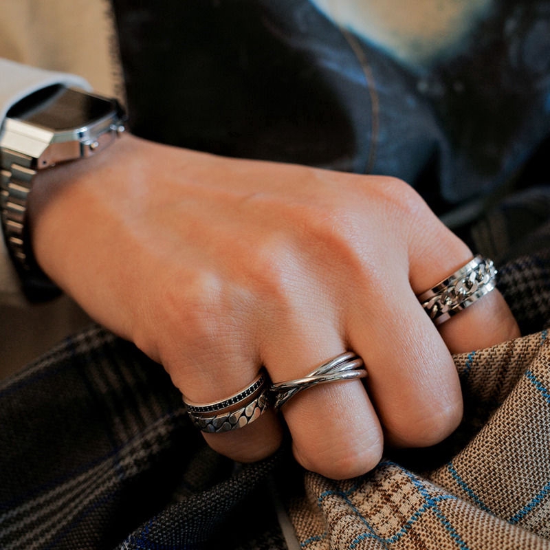 Nhẫn Thời Trang Dạng Xoay Kiểu Dáng Cá Tính