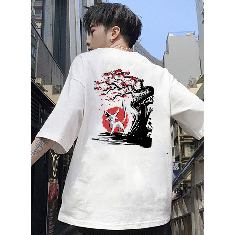 Áo thun unisex form rộng Nhật Bản đẹp độc lạ phong cách cá tính vải dày mịn 2019T2336