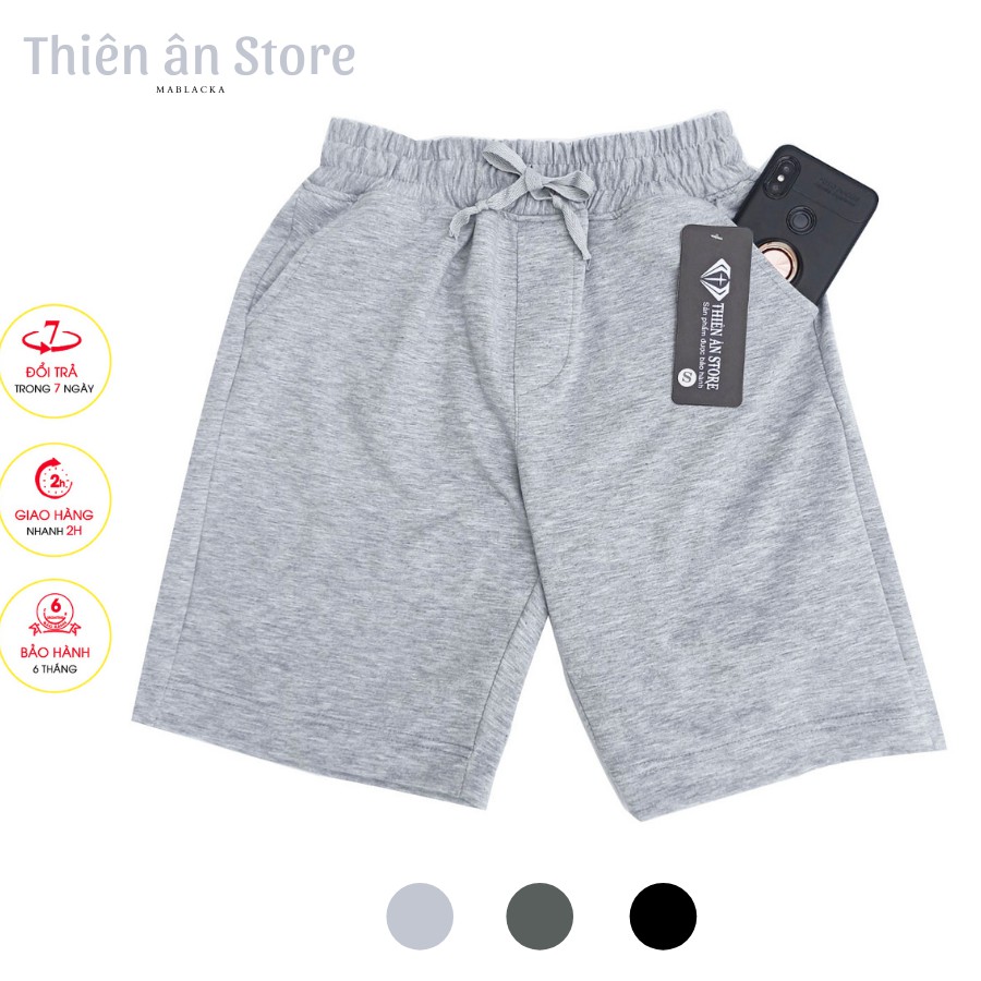 Quần đùi thun,Quần short thun nam Thiên Ân vải thun coton co dãn 4 chiều, thoáng mát co giãn thoải mái QD-101 | BigBuy360 - bigbuy360.vn