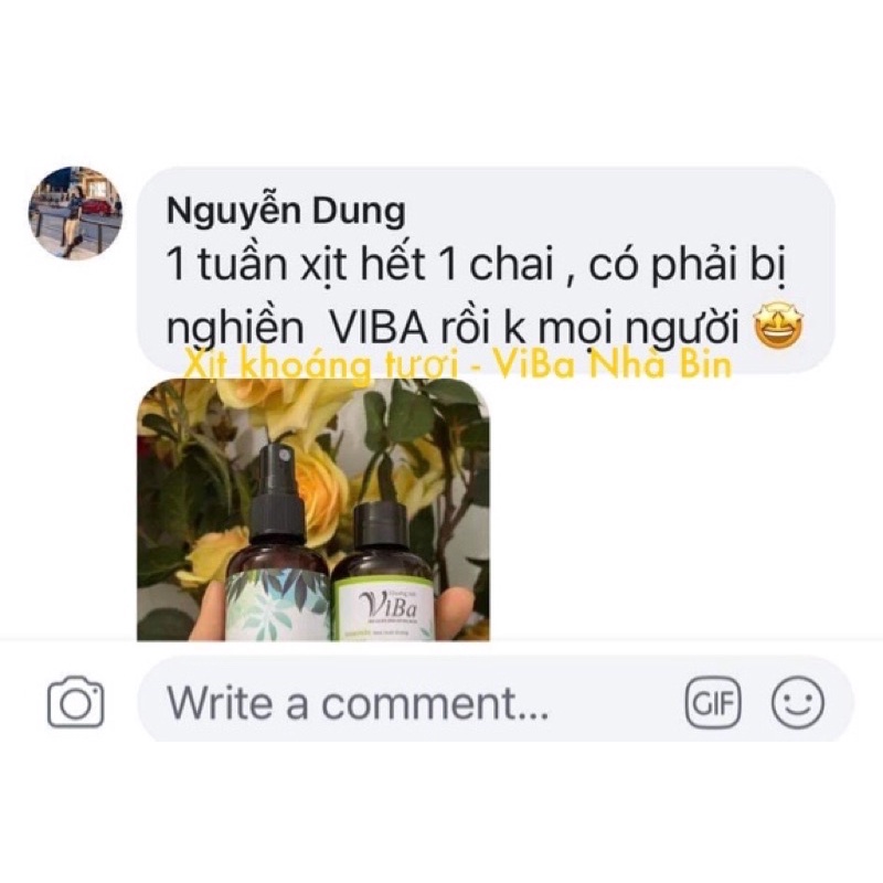 [VIBA] Xịt khoáng tươi nguyên chất 100ml Khoáng Tươi ViBa dưỡng ẩm, bù khoáng, khóa lớp trang điểm, kiềm dầu | BigBuy360 - bigbuy360.vn