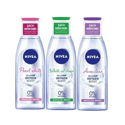 Nước Tẩy Trang Nivea Không Chứa Cồn Phiên Bản Mới