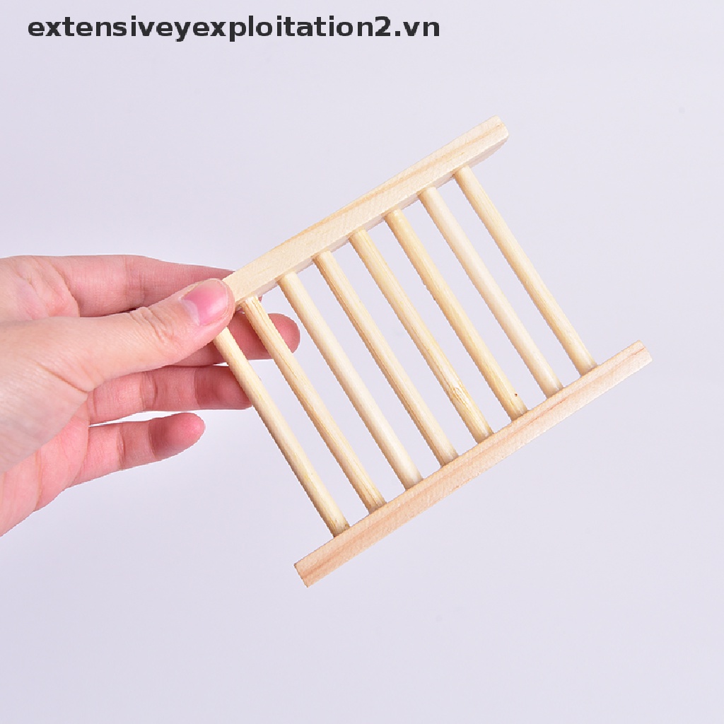 Set 2 khay gỗ đựng xà phòng tiện dụng cho phòng tắm