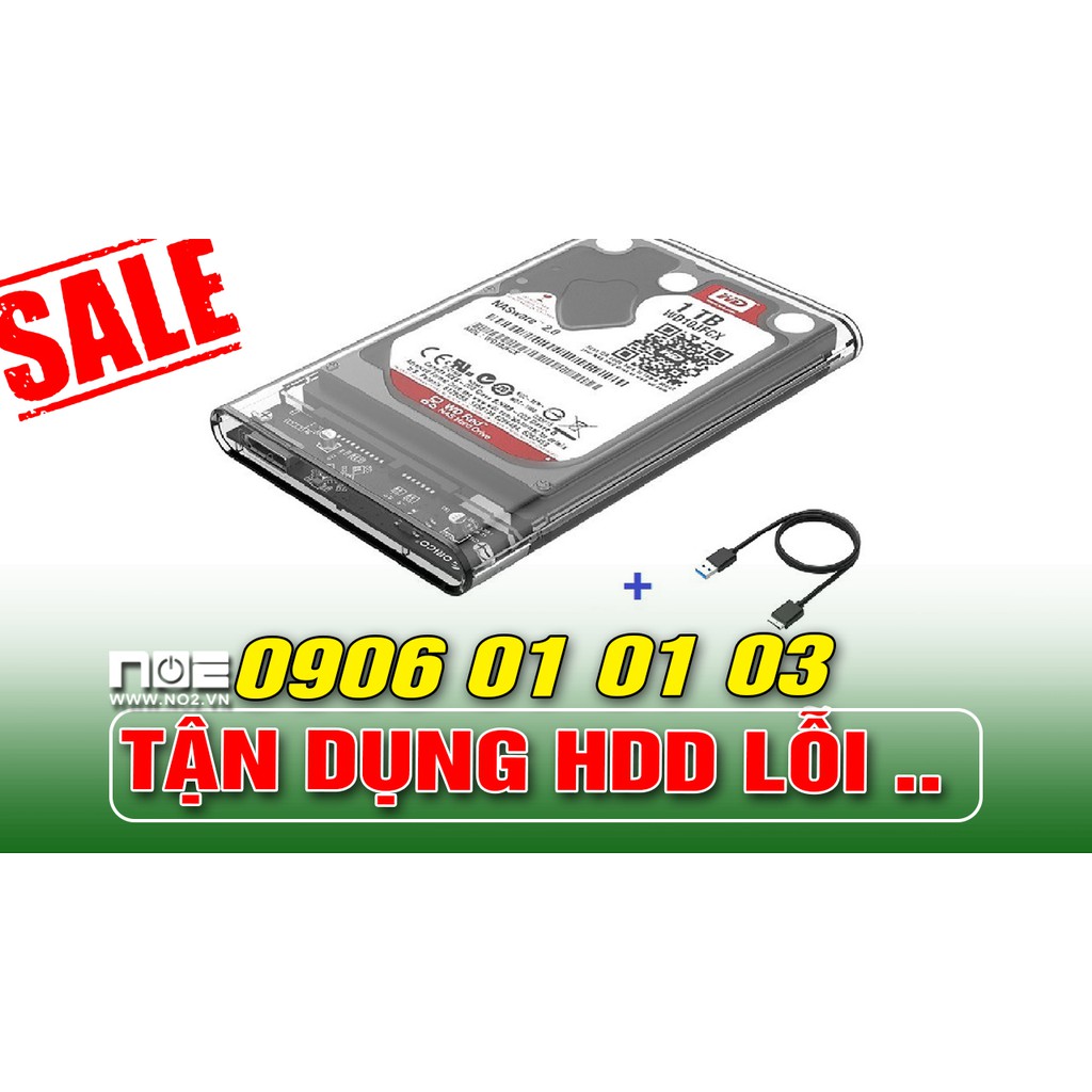 box hdd 2.5 usb 3.0 dùng cho hdd laptop màu trắng