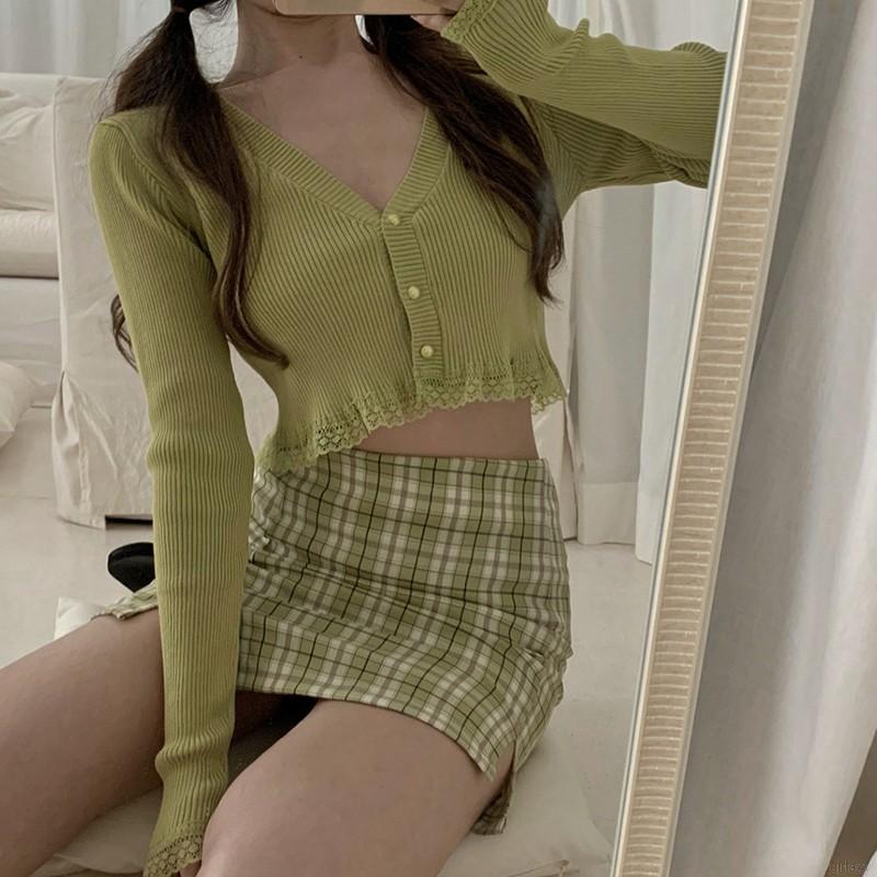 Áo len dáng ôm dài tay thời trang Hàn Quốc cho nữ | BigBuy360 - bigbuy360.vn