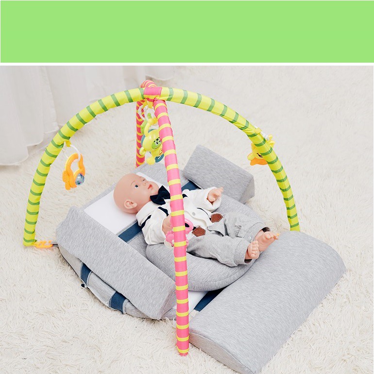 GỐI CHỐNG TRÀO NGƯỢC 15 ĐỘ & NGỦ ĐÚNG TƯ THẾ BABYLUX+ THANH ĐỒ CHƠI