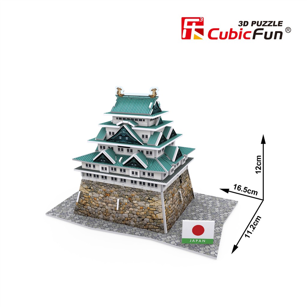 Mô hình giấy 3D CubicFun - Kiến trúc Đền truyền thống Nhật Bản - Nagota Castle - W3152h