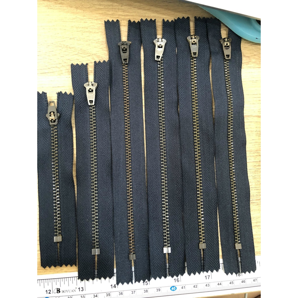 (Thanh Lý lố10 chiếc) Dây Khóa kéo Metal Đồng Cổ cho Quần Jeans- #3 Metal Zipper For Pants Fly zip- Hangmot88