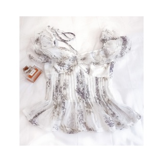 Maya Top - Áo thiết kế buộc cổ voan lụa