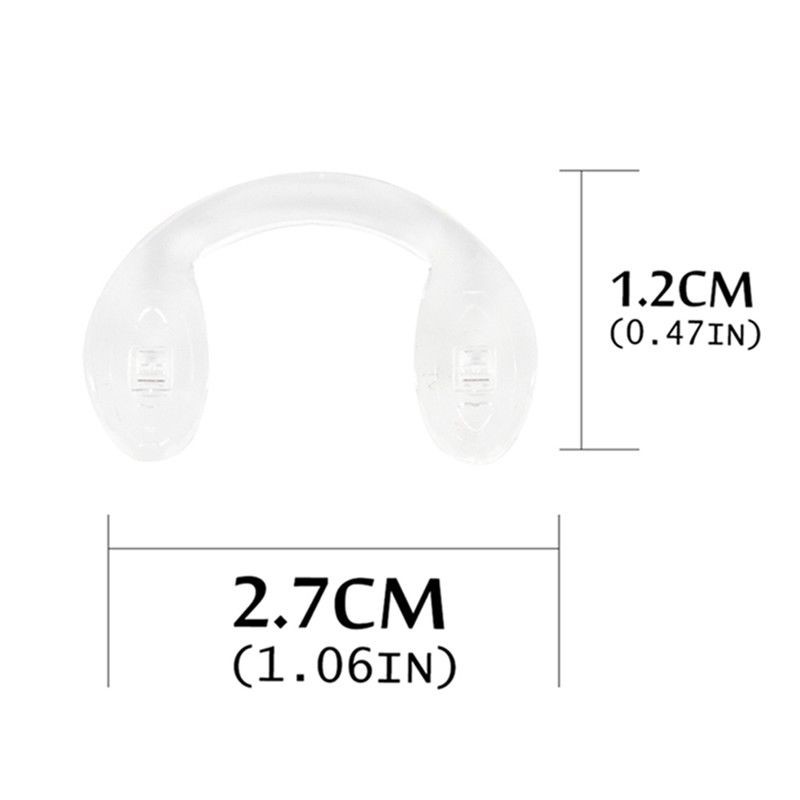 Gờ đỡ kính mắt silicone mềm trong suốt chống rơi