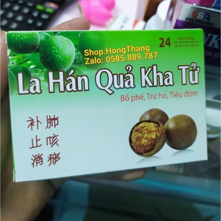 La Hán Quả Kha Tử bổ phế ,trừ ho, tiêu đờm