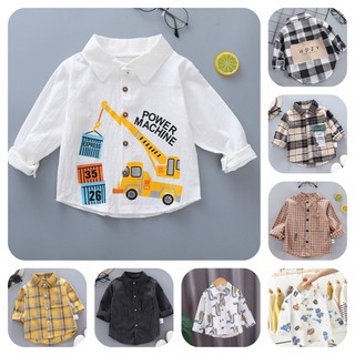[SALE] ST36⚡6-22Kg⚡Áo sơ mi cho bé trai, cotton 100%⚡HÀNG QUẢNG CHÂU CAO CẤP - QUẦN ÁO TRẺ EM⚡