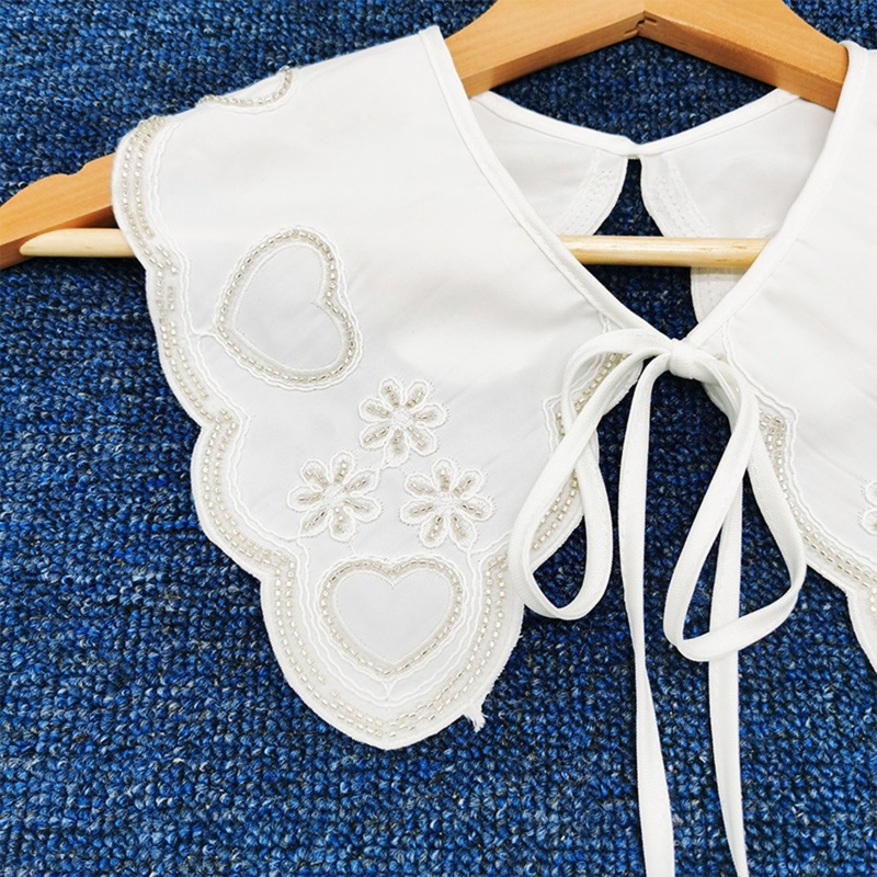 Khăn Choàng Cổ Thêu Hoa Đính Hạt Có Thể Tháo Rời Cho Búp Bê Nữ