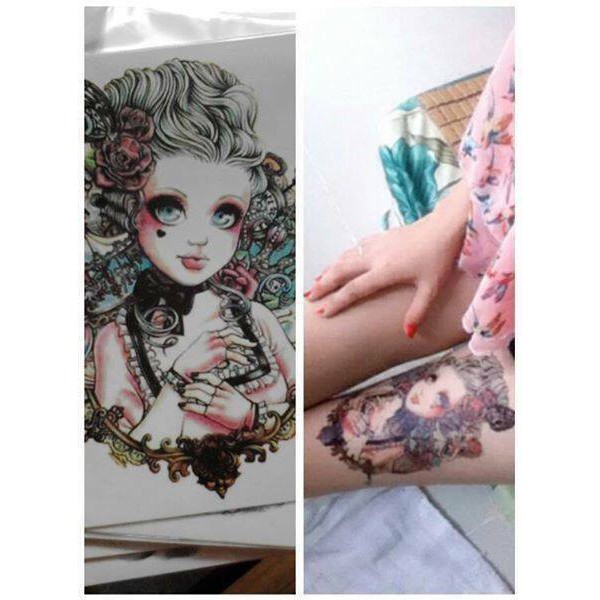 [ SIÊU GIẢM GIÁ TATTOO NAM ] Hình xăm dán tatoo Cô Gái - miếng dán hình xăm đẹp dành cho nam