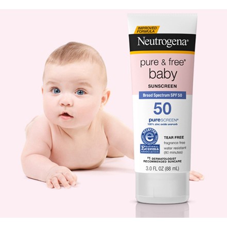 Kem Chống Nắng Neutrogena Pure & Free Baby Sunscreen Broad Spectrum SPF 50 (88ml)