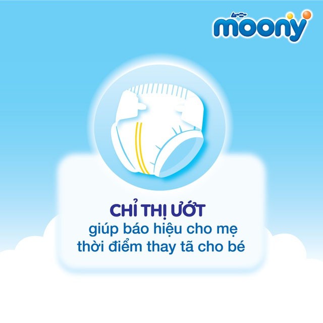 [CHÍNH HÃNG] Bỉm - Tã Dán Moony Size L54 (Cho bé 9-14kg)