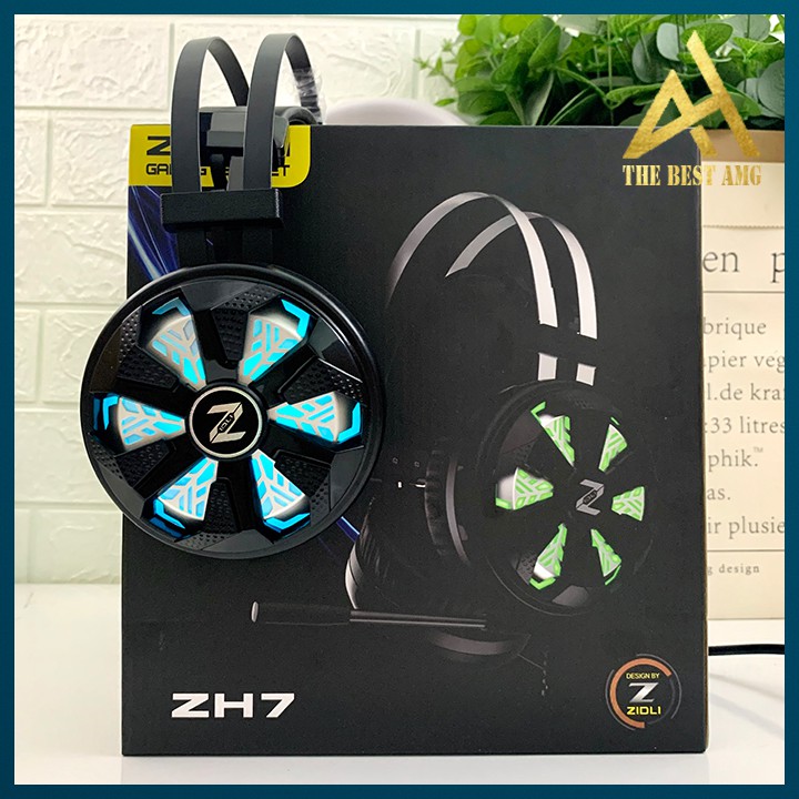 Tai Nghe Gaming Có Rung LED 7 Màu Headphone Chụp Tai Có Mic ZIDLI ZH7  - Tay Nghe Nhạc Máy Vi Tính PC Laptop Game Thủ