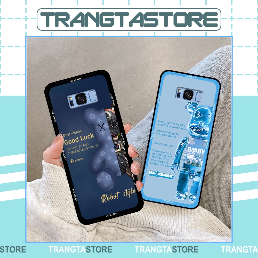 Ốp lưng Samsung S8 / S8 Plus / S8+ in hình gấu Bearbrick,Mountain,xanh,đen,đỏ giá rẻ