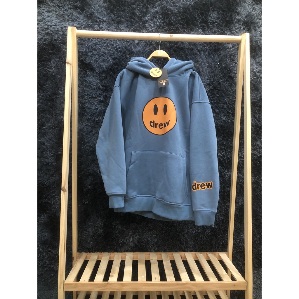 Áo Hoodie Drew hình in nổi, áo nỉ có mũ unisex nam nữ
