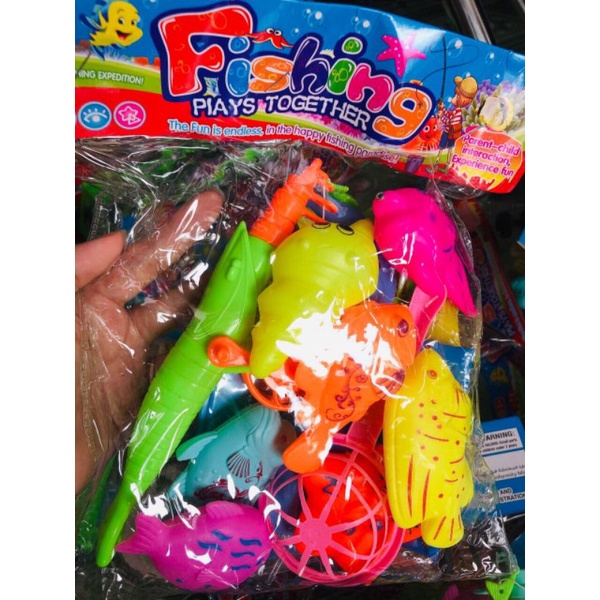 Đồ chơi câu cá 11 chi tiết cho bé ( có kèm phao và nam châm )