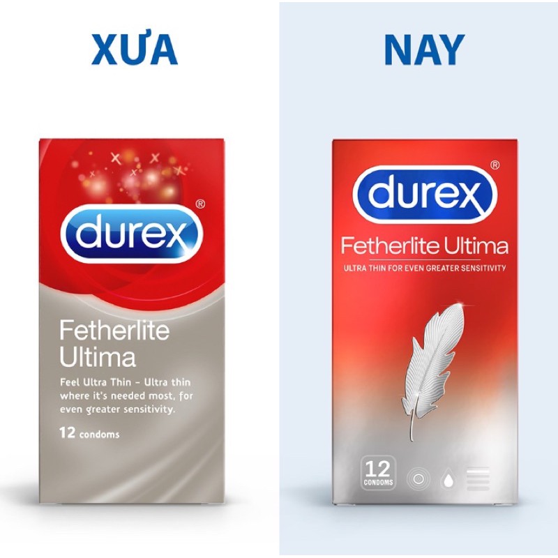 Bao Cao Su SIÊU MỎNG Durex Fetherlite Ultima - 12 cái ( NEW ). Hàng chính hãng DKSH Việt Nam.