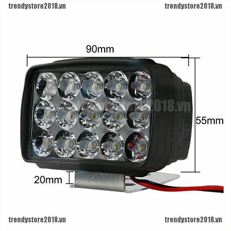 Đèn Pha LED 15 Bóng 1000LM Cho Xe Máy