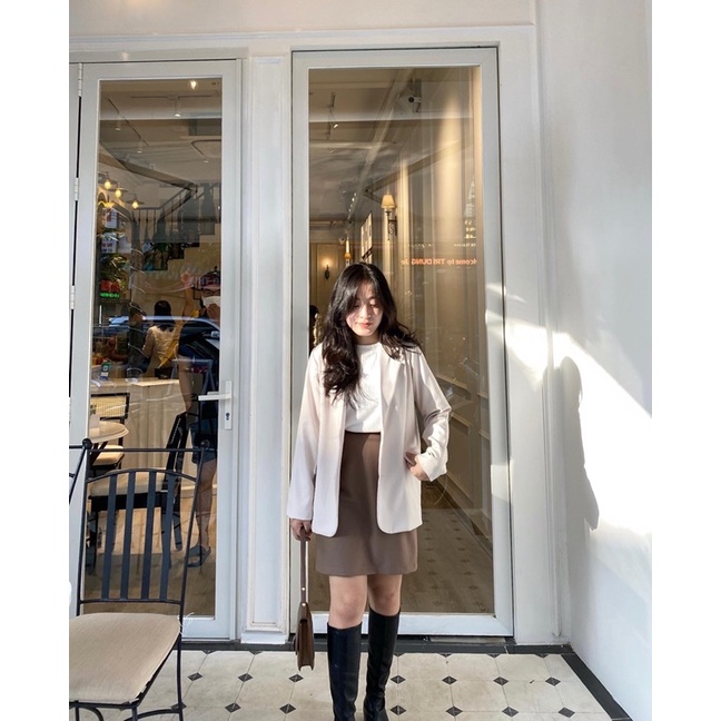 Áo khoác blazer nữ form rộng thiết kế Ma Vie