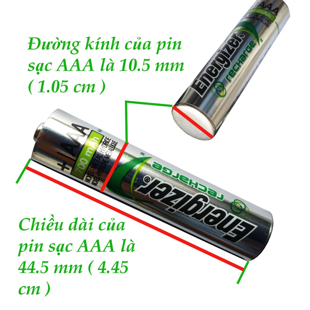 Bộ máy Sạc Pin AA - AAA ENERGIZER kèm 4 viên pin sạc AA 2000 mAh