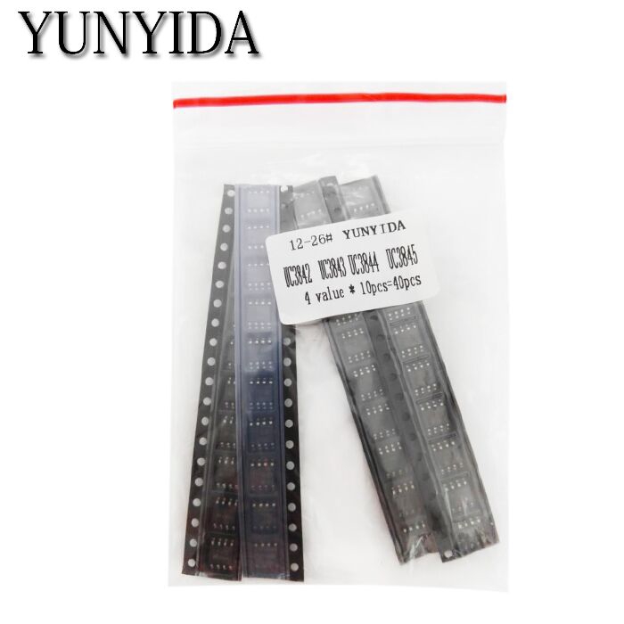 Bộ 40 Linh Kiện Điện Tử Uc3842 Uc3843 Uc3844 Uc3845 Sop Mỗi 10 Cái