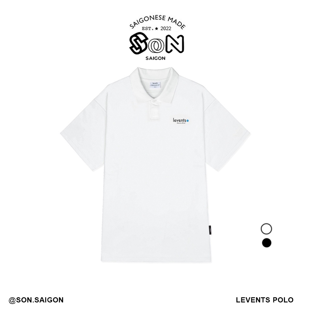 LEVENTS Áo polo Mini popular/ Black & White