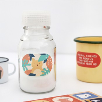 Set 8 tờ miếng dán trang trí hình ma họa tiết hoạt hình dễ thương