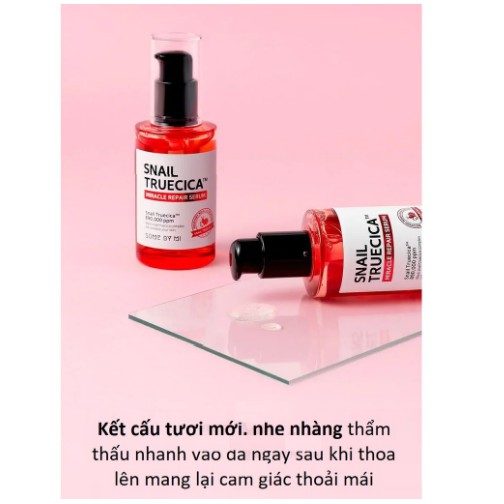 Combo Giúp Da Săn Chắc, Cải Thiện Thâm Sẹo Chiết Xuất Ốc Sên Some By Mi Snail Truecica Miracle Repair (Toner + Serum)