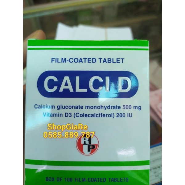Calci D Robinson bổ sung canxi Chống Còi Xương, Loãng Xương, kém phát triển,ngăn ngừa thoát hóa cho Xương chắc khỏe
