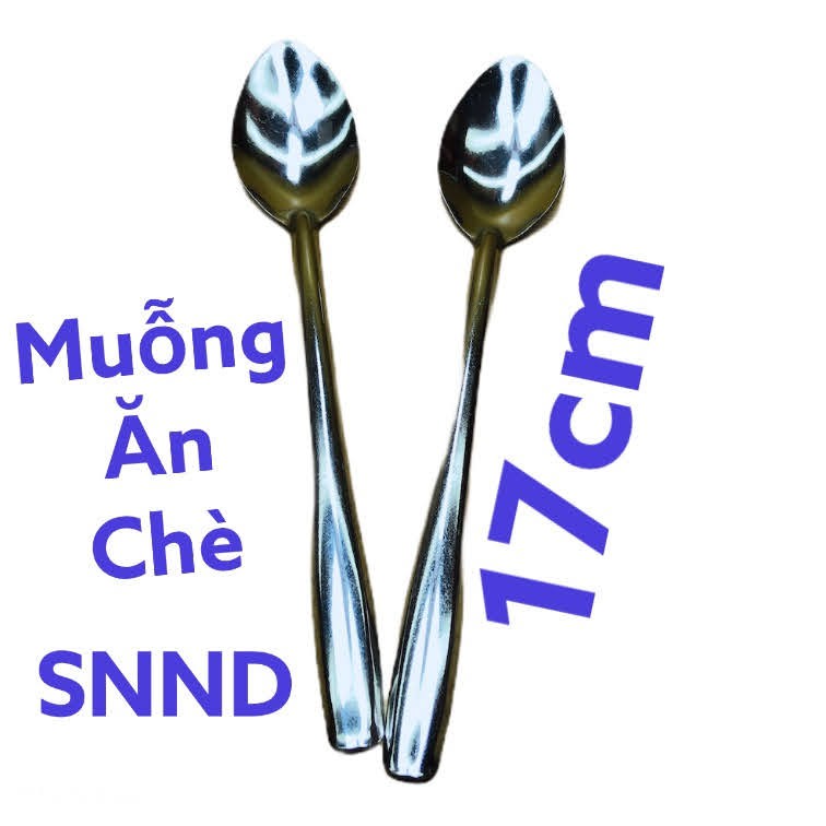 muỗng ăn chè dài 17cm 1 cái chất liệu thép